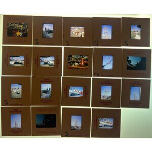 19 Vintage 1960s African American Family Amusement Park Photo Slides Social Life